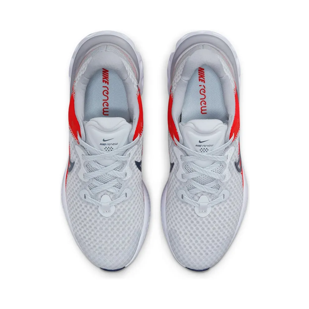 Nike Renew Run 2 “Pure Platinum / Chile Red / Wolf Grey / Deep Ocean” (CW3259-001)