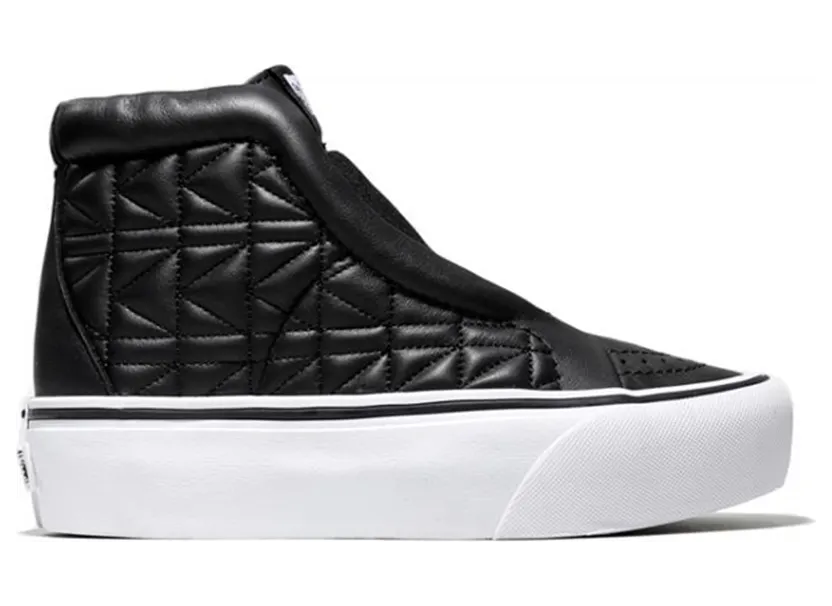 Vans Sk8-Hi Laceless Platform Karl Lagerfeld Quilt Black