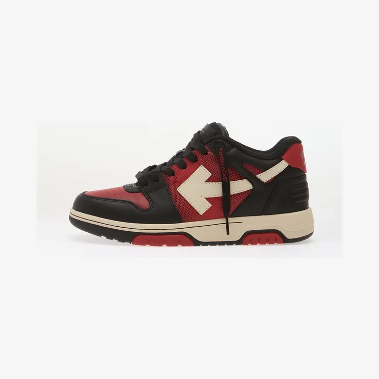 Off-White Out Of Office met Arrow-patroon “Black” (OMIA189G25LEA0011001)