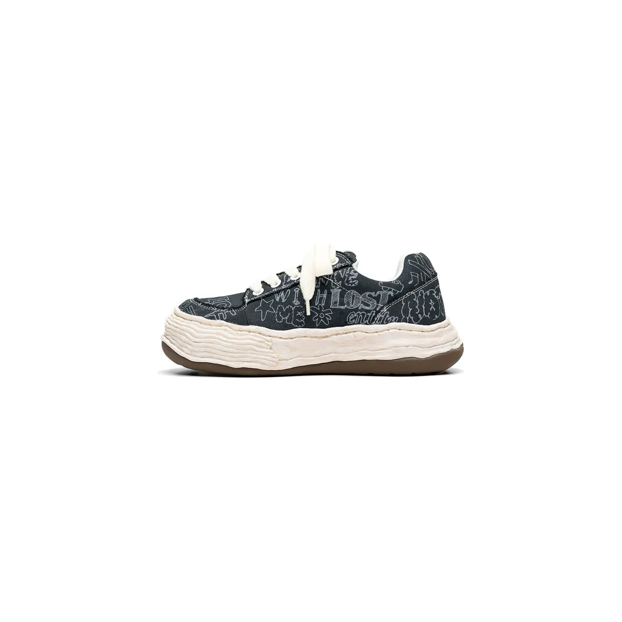Maison Mihara Yasuhiro Oliver Graffiti-print “Blue/White” (A16FW705) (2)