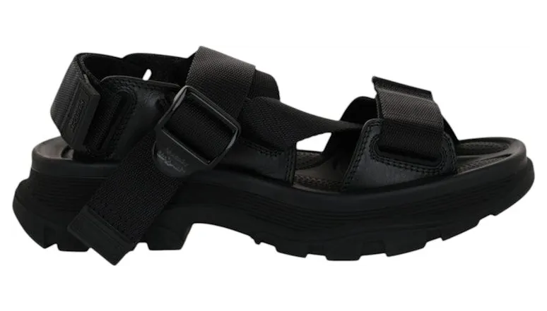 Alexander McQueen Tread Sandals Black (667285-W4R51-1000)