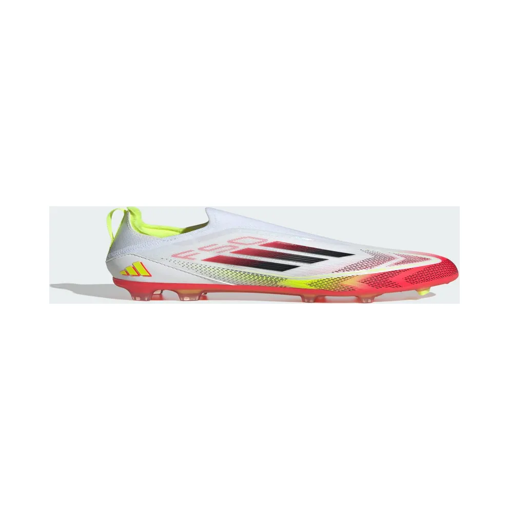 adidas F50 Elite Laceless Firm Ground Boots Kids “Cloud White / Core Black / Solar Yellow” (IE1302)