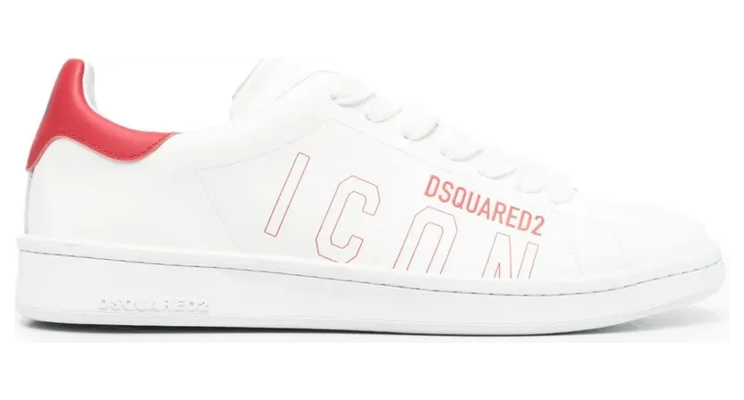 DSQUARED2 Maple-Leaf low-top “White” (SNM017501502228)
