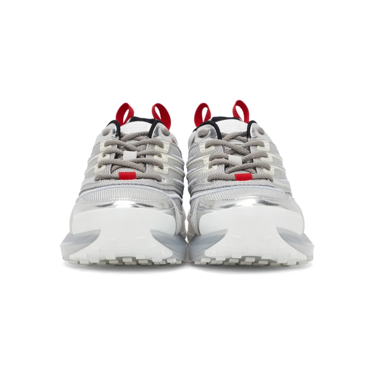 Givenchy Grey & Silver Giv 1 Sneakers (BH004WH0WZ) (2)