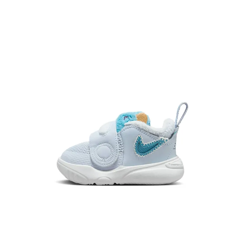 Nike Team Hustle D 11 Football Grey Summit White Celestial Gold Denim Turquoise (FZ1247-001)