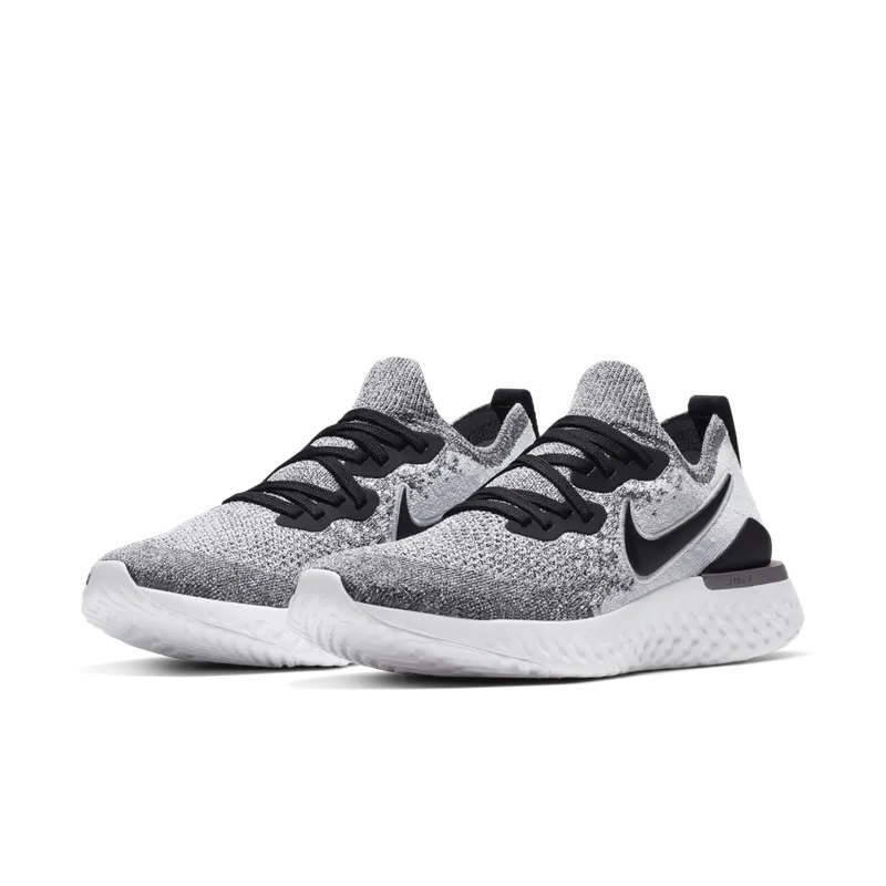 Nike Epic React Flyknit 2 White Pure Platinum (W) White/Pure Platinum/Black (BQ8927-102)