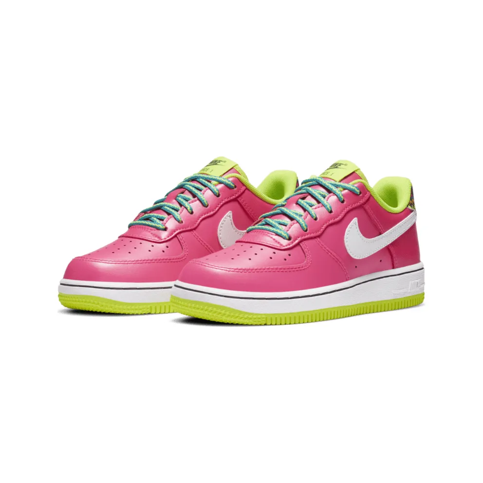 Nike Air Force 1 Low Pink Volt Aqua (PS) Pink Blast/Volt-Oracle Aqua-White (CW5766-600)