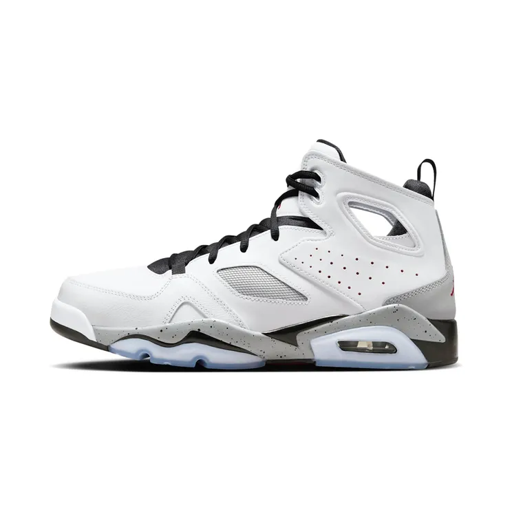 Jordan Flight Club 91 White Cement “White / Black / Matte Silver / Gym Red” (555475-102)