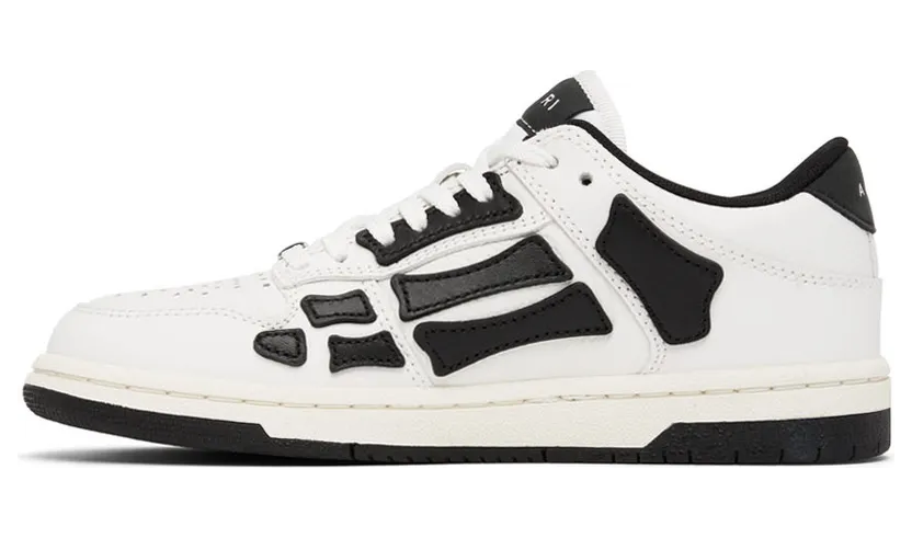 AMIRI White & Black Skel Sneakers (PS22WFS003-111) (3)
