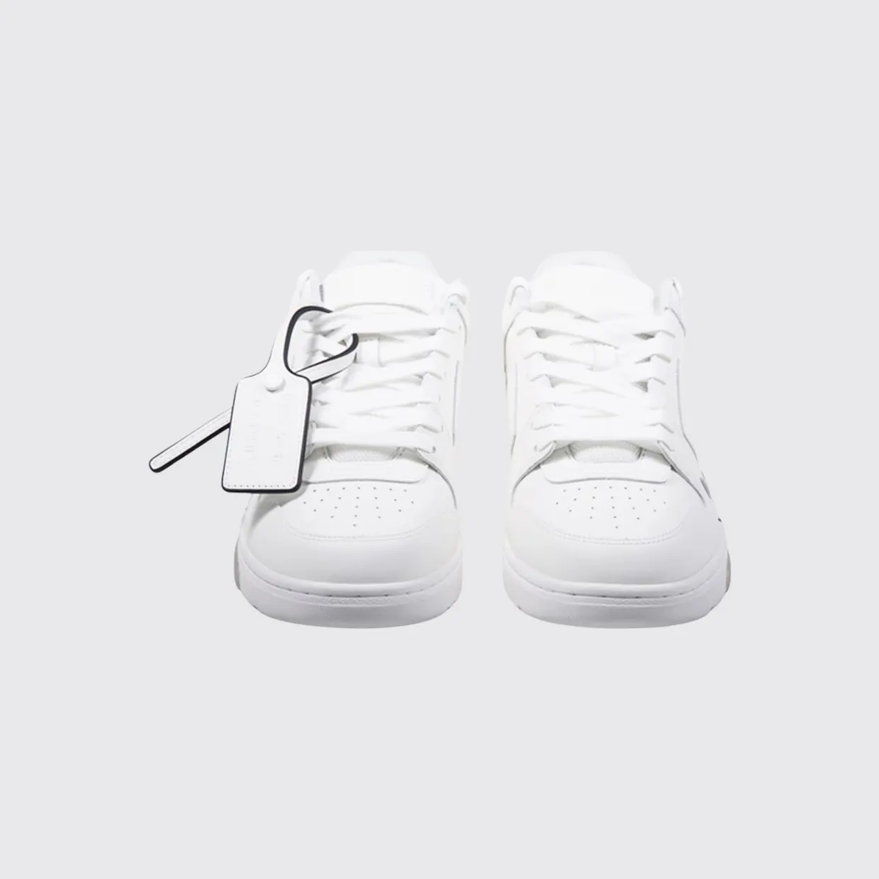 Off-White Out Of Office “For Walking” Sneakers in Leather with Slogan Print White (M189C9L01A0110)