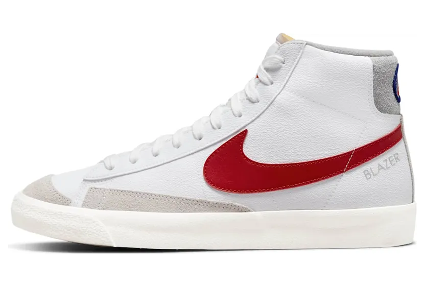 Nike Blazer Mid 77 Athletic Club “White / Light Smoke Grey / Phantom / Gym Red” (DH7694-100)