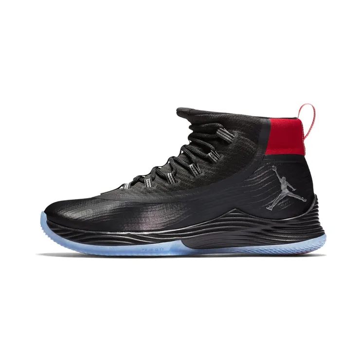 Jordan Ultra Fly 2 Black/Metallic Silver-Gym Red