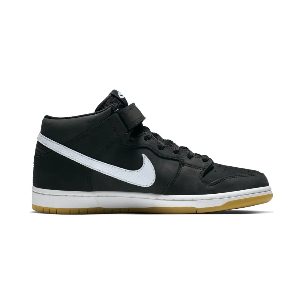 Nike SB Dunk Mid Orange Label Black/White-Black-Gum Light Brown (CD6754-001)