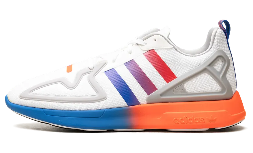 adidas ZX 2K Flux Cloud White / Core Black / Blue (FX2044)