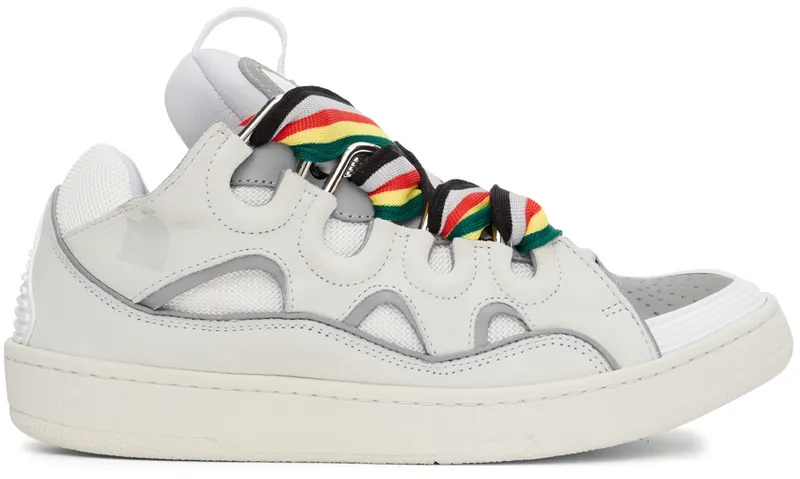Lanvin Off-White & Grey Curb (FM-SKRK11-REFL-P22)