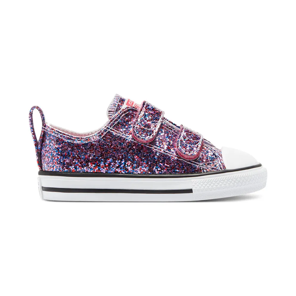Converse Coated Glitter Easy-On Chuck Taylor All Star Low Top Bold Pink/white/black (770178C)