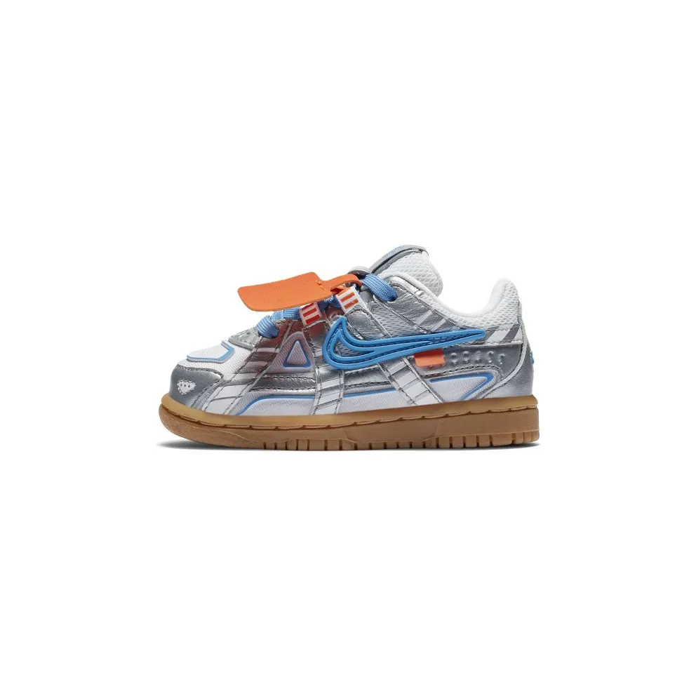 Nike Air Rubber Dunk Off-White University Blue (TD) White/University Blue-White (CW7444-100)