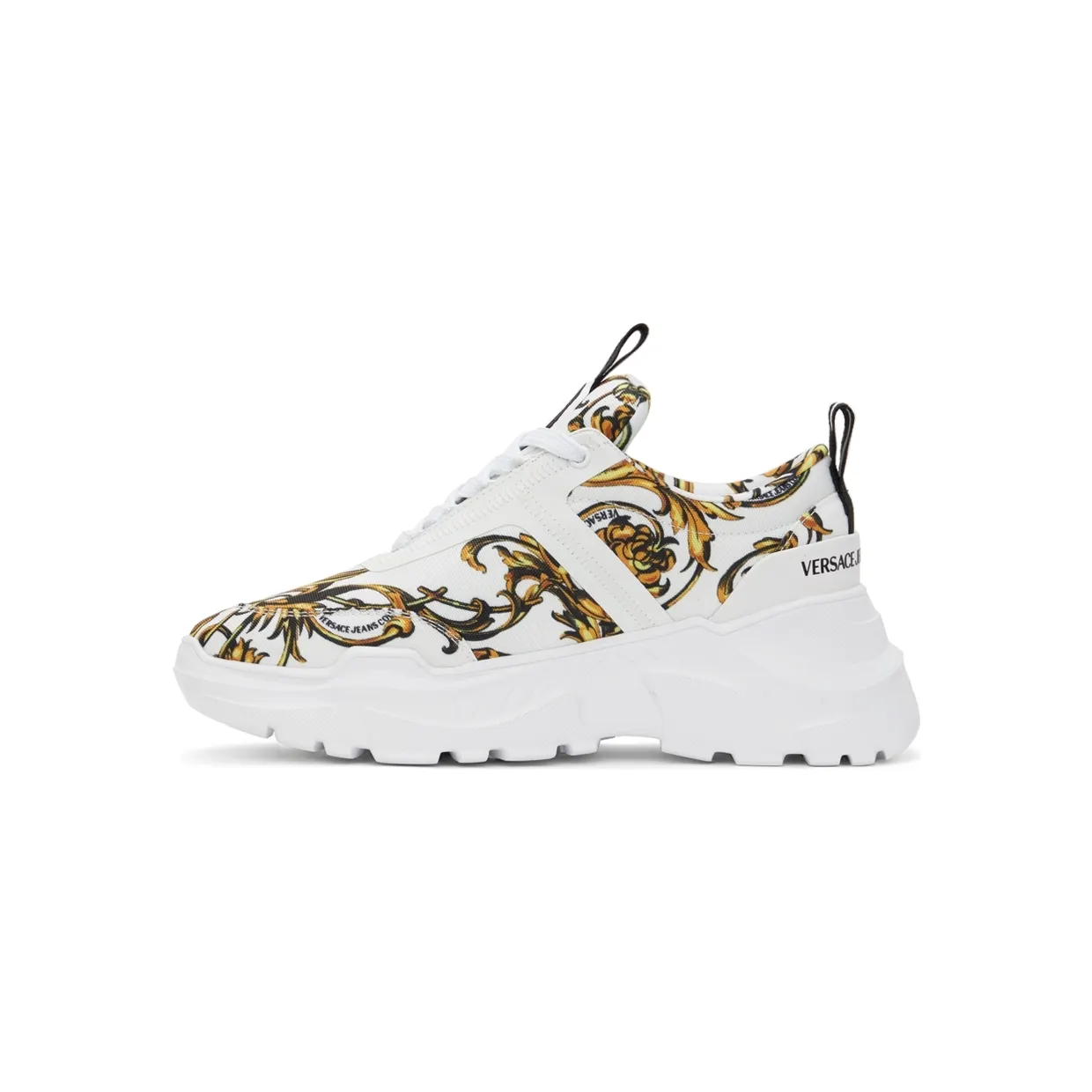 Versace Jeans Couture White Regalia Baroque Speedtrack Sneakers (E72YA3SC7 EZS255) (3)