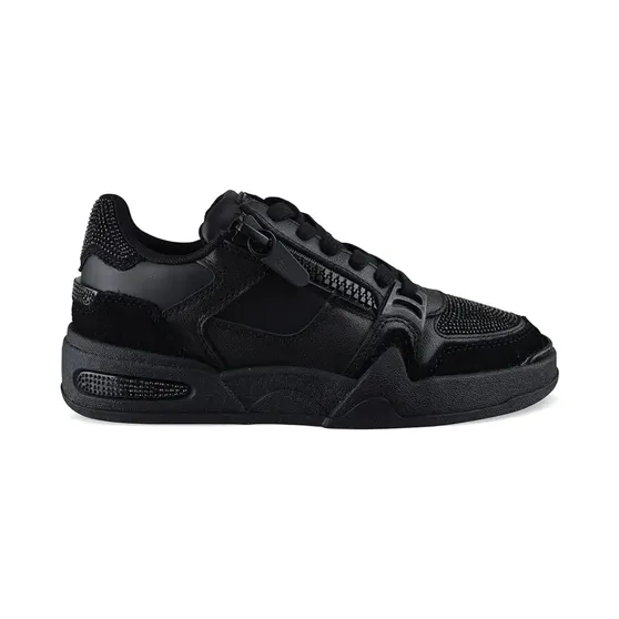 Giuseppe Zanotti Ghost leren met stras en rits “Black” (RW50007001)