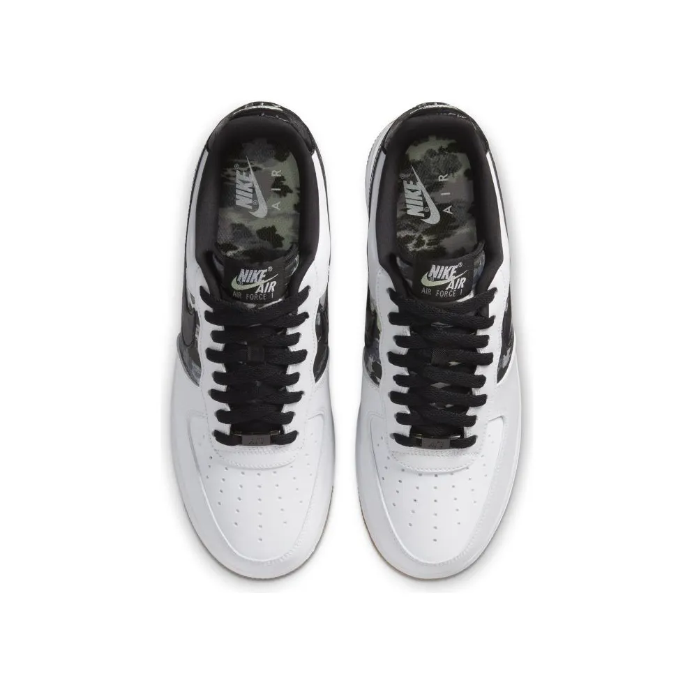 Nike Air Force 1 Low White Ripstop Camo Black Gum White/Black-Gum (CZ7891-100)