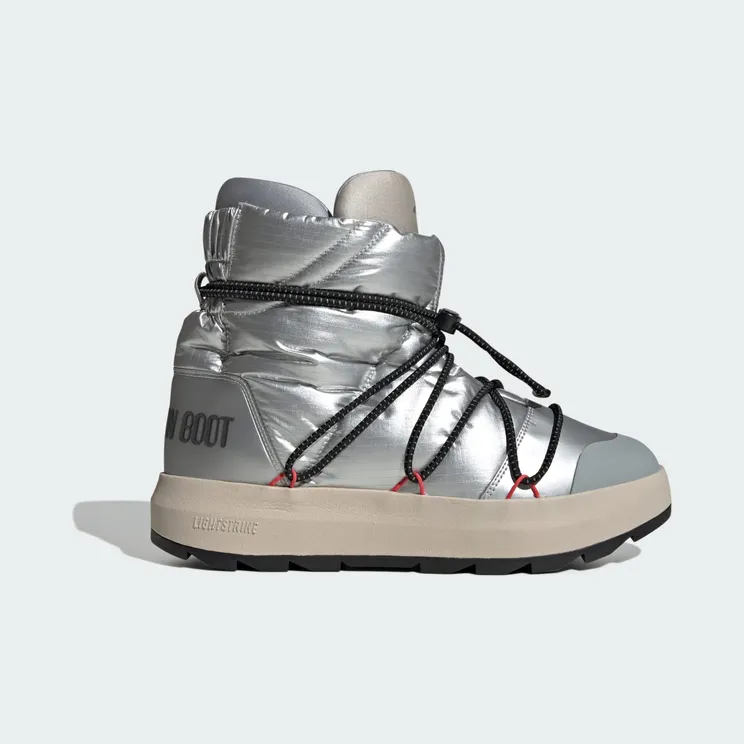 adidas x MOON BOOT ACE MID Matte Silver / Core Black / Lucid Red (JQ7849)