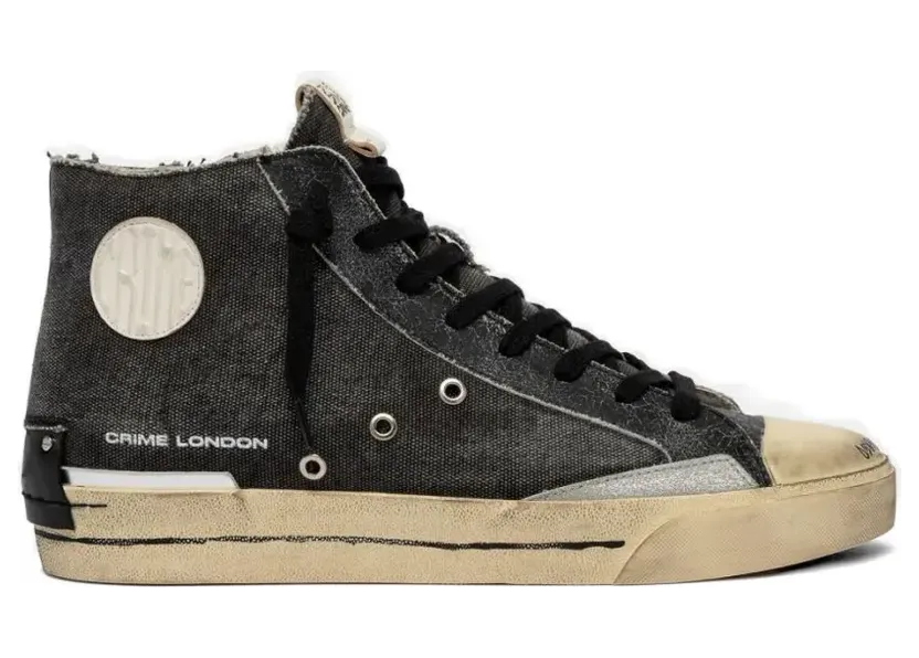 Crime London Recut High-top sneakers met gerafeld effect – Grijs (19170PP8)