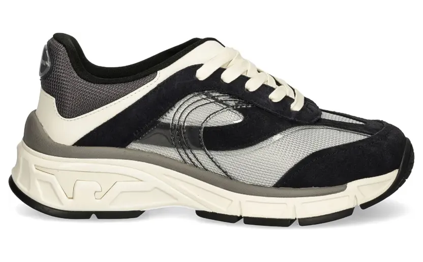 Emporio Armani Sneakers mit Einsätzen – Schwarz (X4X674XR202)