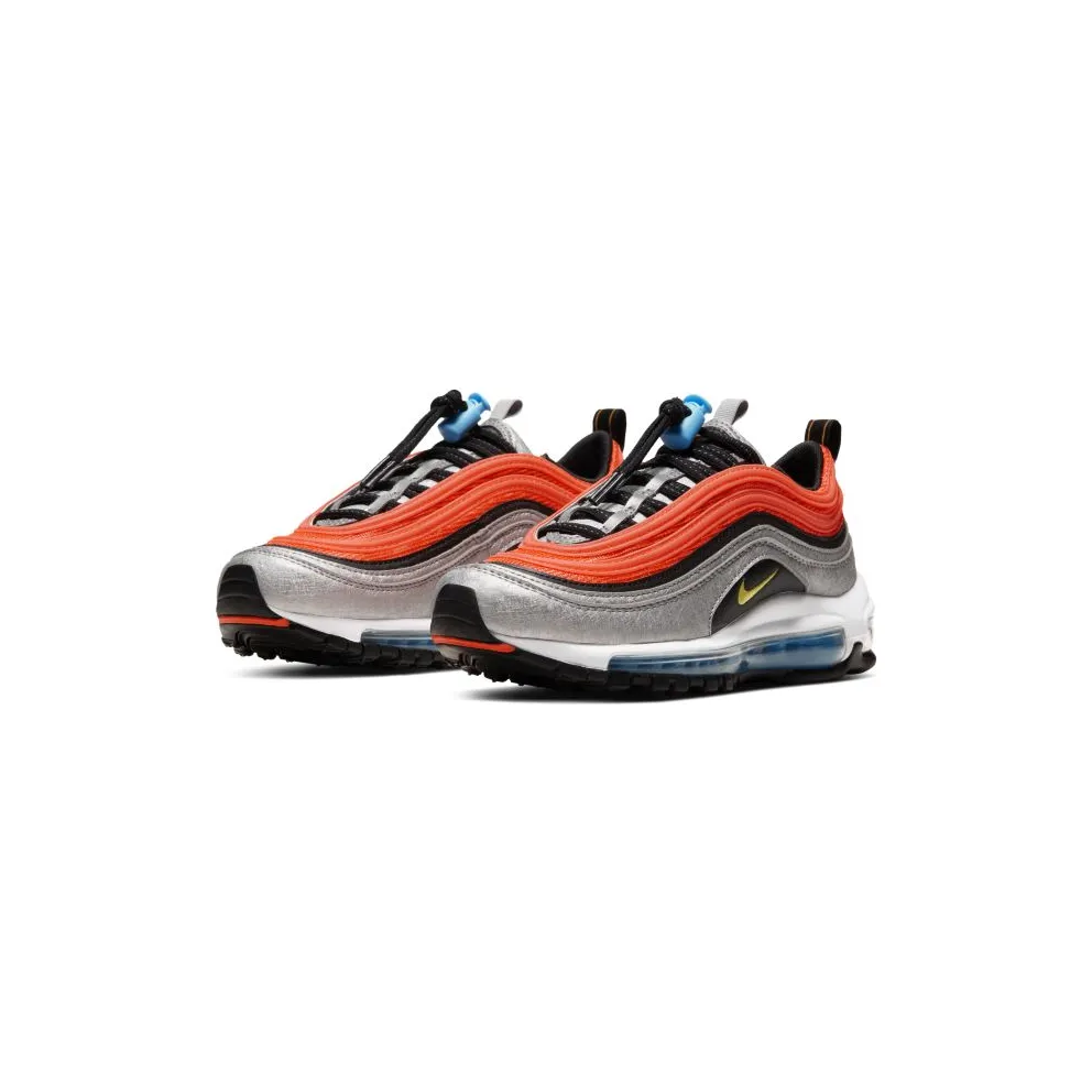 Nike Air Max 97 Sky Pack (GS) Metallic Silver/Black-Hyper Crimson-Speed Yellow (CW6012-001)