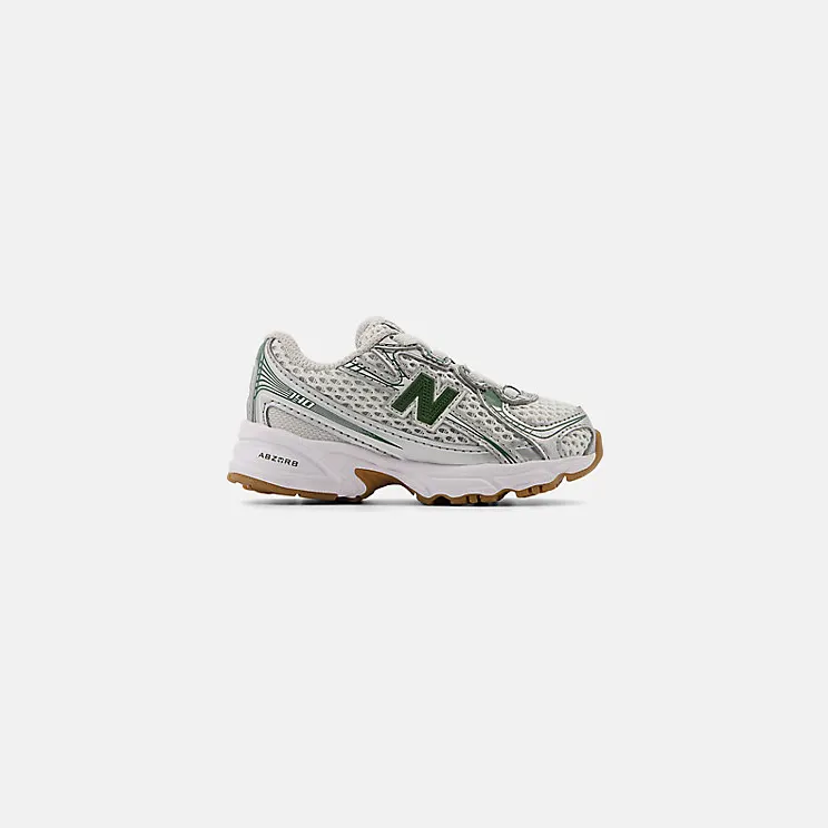 New Balance 740 Bungee Lace Silver Metalic Dark Alpine Green (IZ740SF)