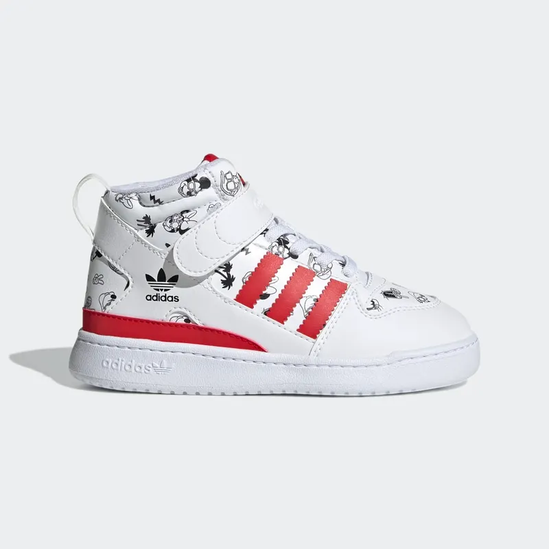 adidas Disney Forum Mid 360 Cloud White / Vivid Red / Cloud White (GX0838)