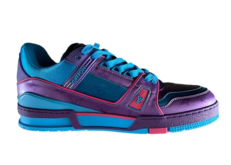 Louis Vuitton Trainer Purple Teal Metallic (1A9JQL)
