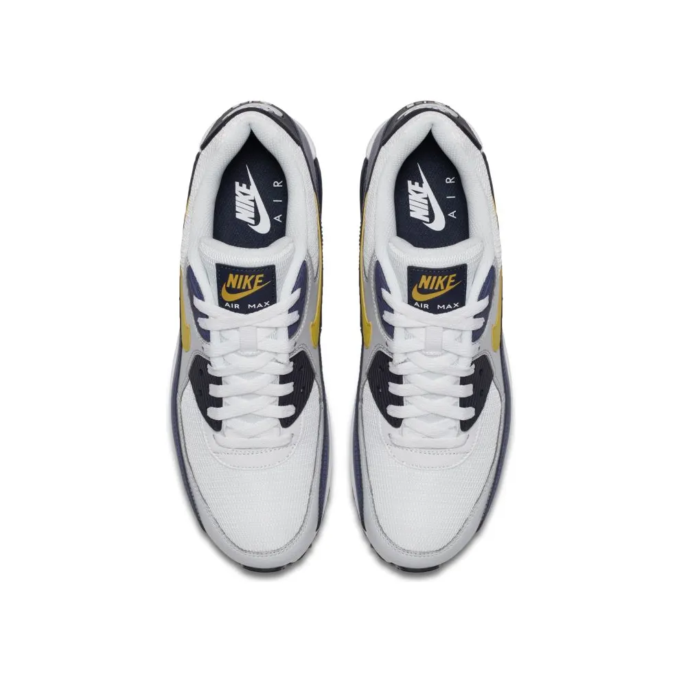Nike Air Max 90 Michigan White/Tour Yellow-Blue Recall (AJ1285-101)