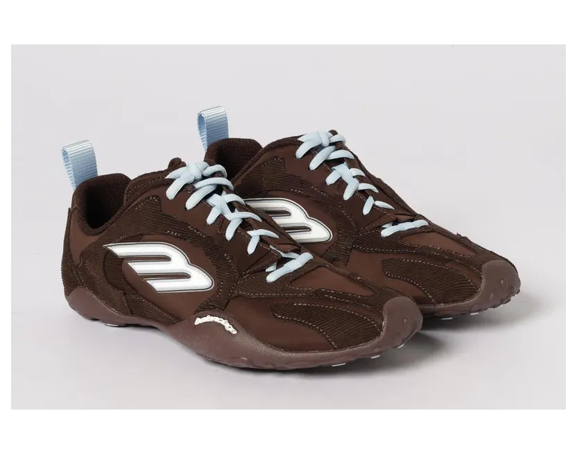 Balenciaga Monday Ultra Corduroy And Canvas Sneakers Brown (853508WMNDI2994)