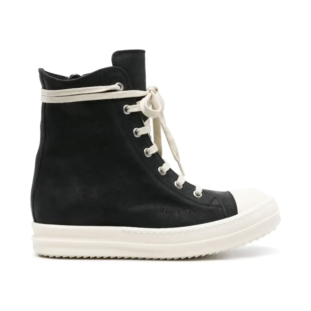 Rick Owens Lido High-Top-Sneakers aus Leder – Schwarz (RP01D2890LOO)