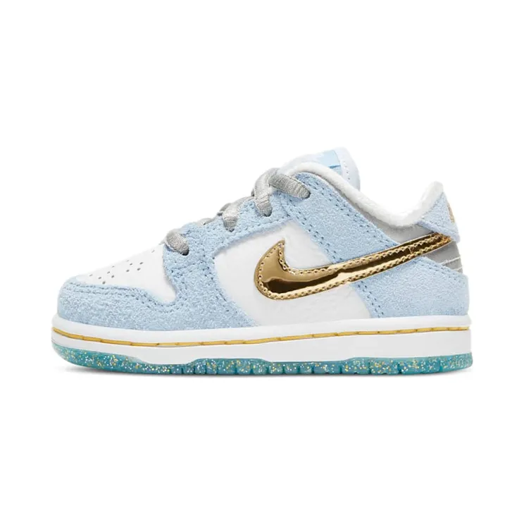 Nike Sean Cliver x Dunk Low SB TD ‘Holiday Special’ White/Psychic Blue/Metallic Gold (DJ2520-400)