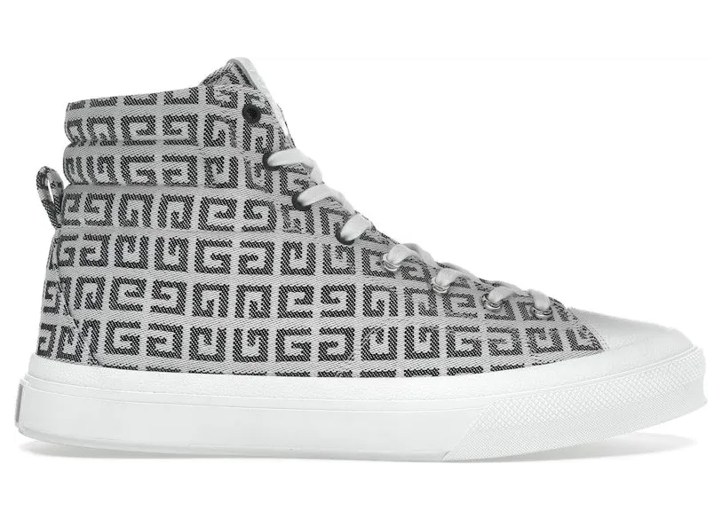 Givenchy City High-Top In 4G Black White (BH005LH0VC-004)