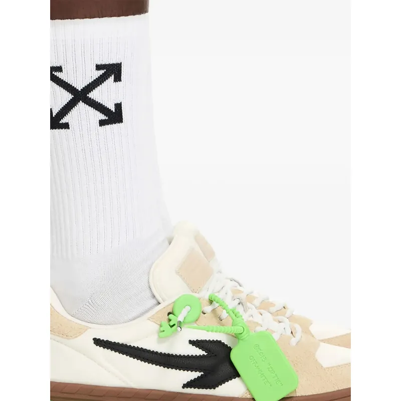 Off-white End of Play Patch Suede-panelled “Neutrals/White” (M2ALS6F002 WHIBE)