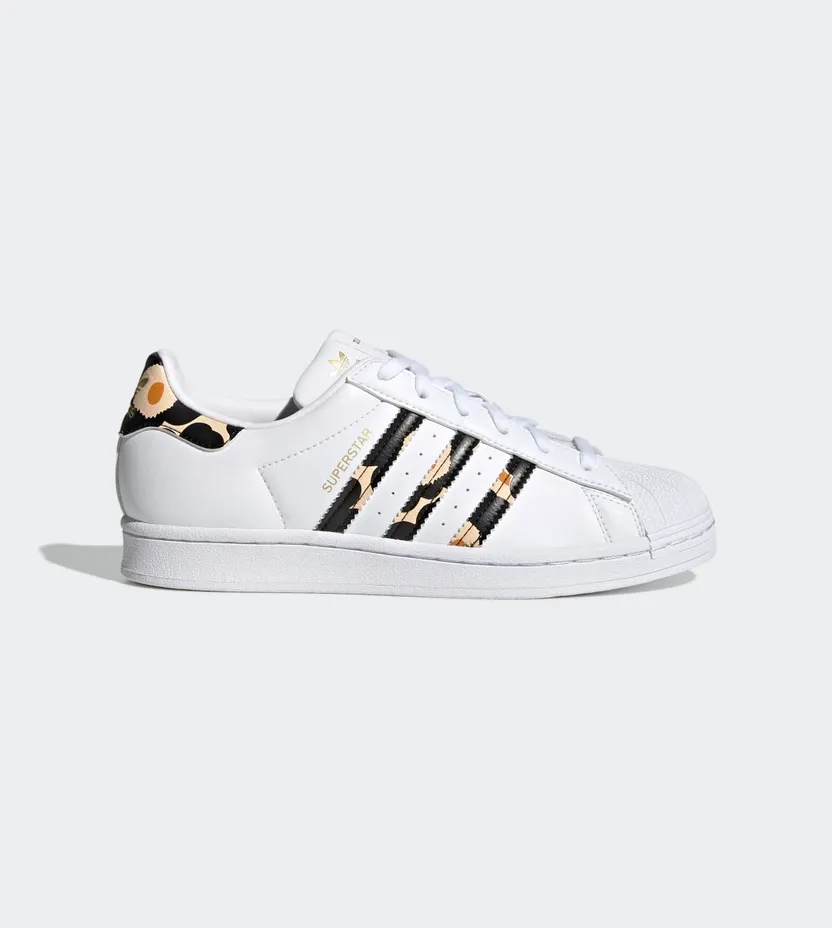 adidas Marimekko Superstar Cloud White / Core Black / Gold Metallic (H04076)