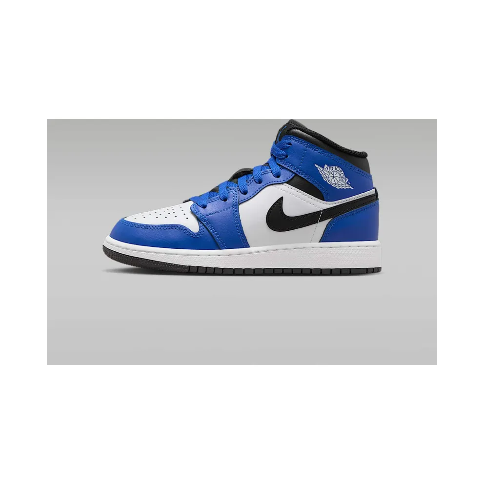 Jordan 1 Mid GS “Game Royal White Black” (DQ8423-402)