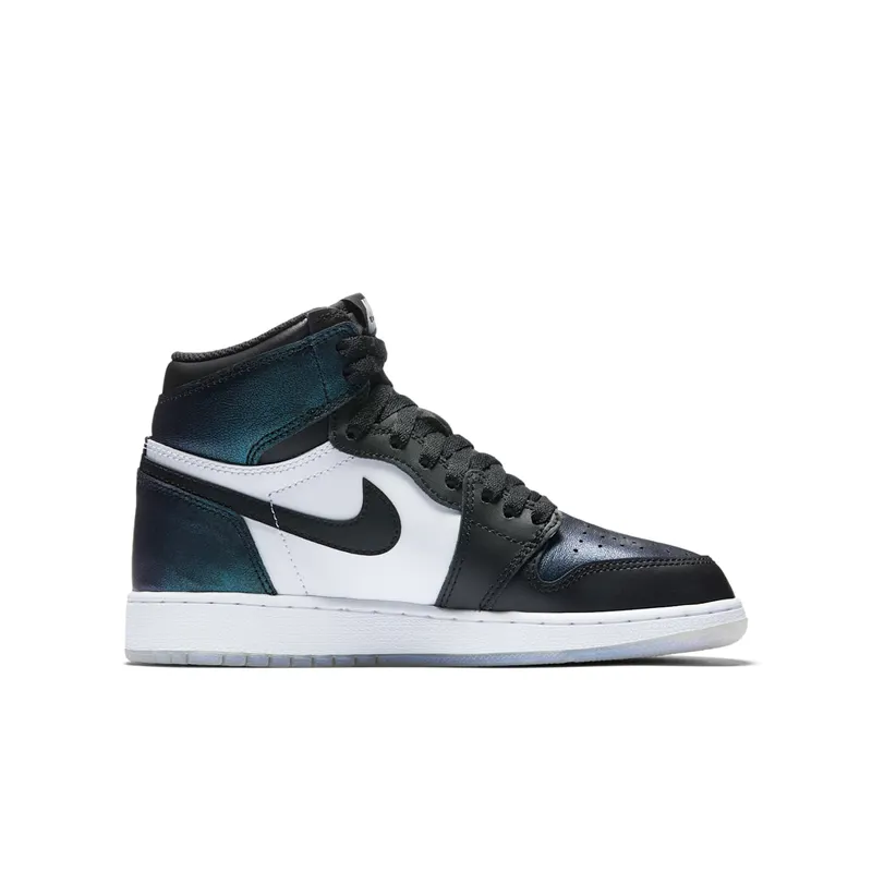 Jordan 1 Retro All Star 2017 “Chameleon” (GS) Black/Black-Metallic Silver (907959-015)