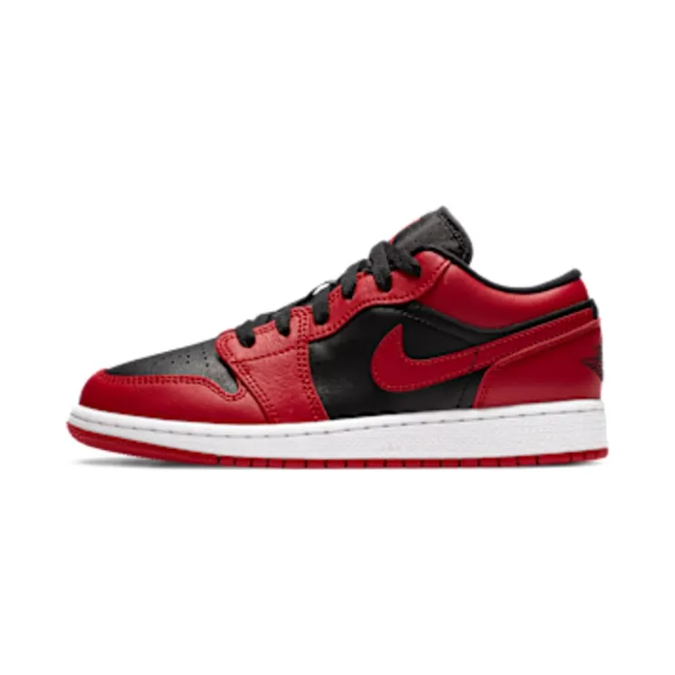Air Jordan 1 Low GS Reverse Bred – “Gym Red / White / Black” (553560-606)