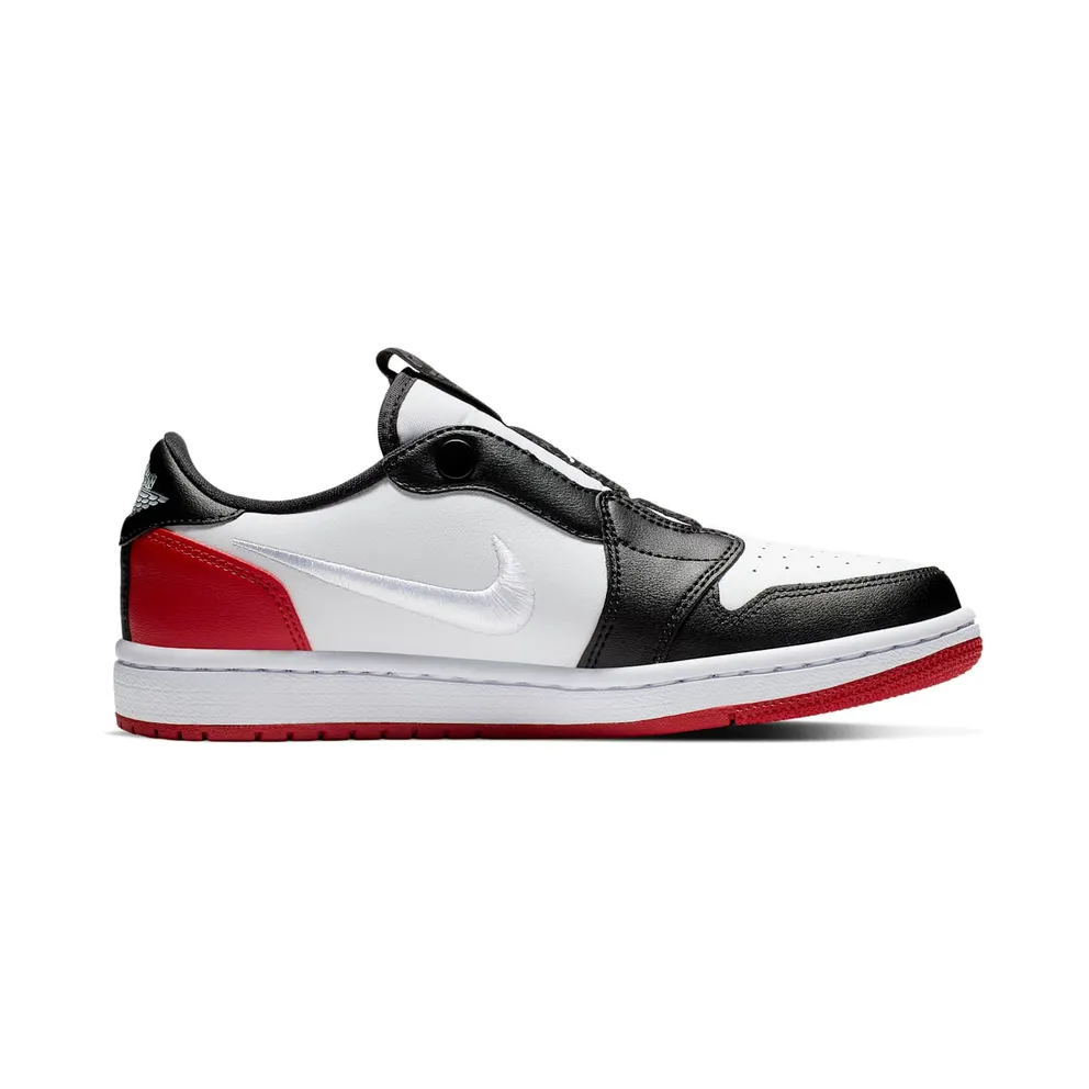 Jordan 1 Retro Low Slip Black Toe (W) White/White-Gym Red-Black (AV3918-102)