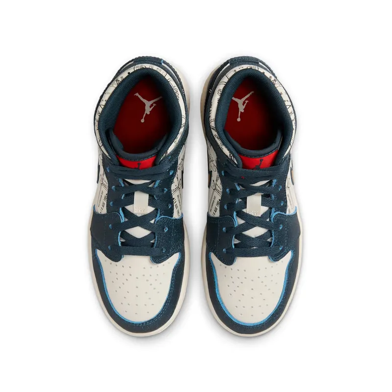Nike Air Jordan 1 Mid Pink Wash (GS) (FN1353-400)