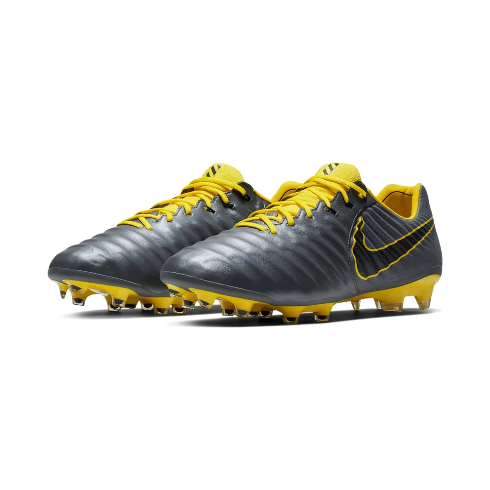 Nike Tiempo Legend 7 Elite FG “Dark Grey Opti Yellow” (AH7238-070)