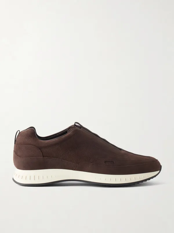 John Lobb Elastic Stream Nubuck Brown (AAD91JL)
