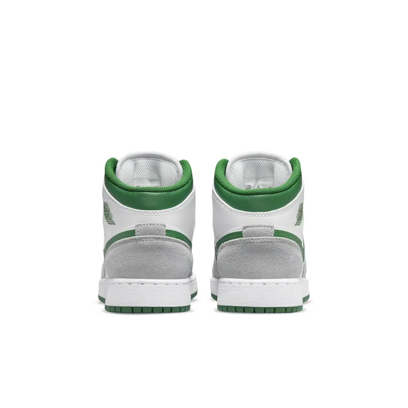 Air Jordan 1 Mid SE White Pine Green Smoke Grey (GS) (DC7248-103)