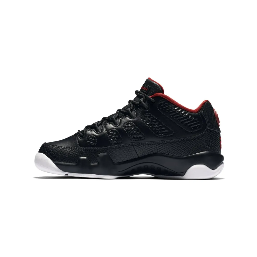 Jordan 9 Retro Low Snakeskin (GS) Black/Gym Red-White (833447-001)
