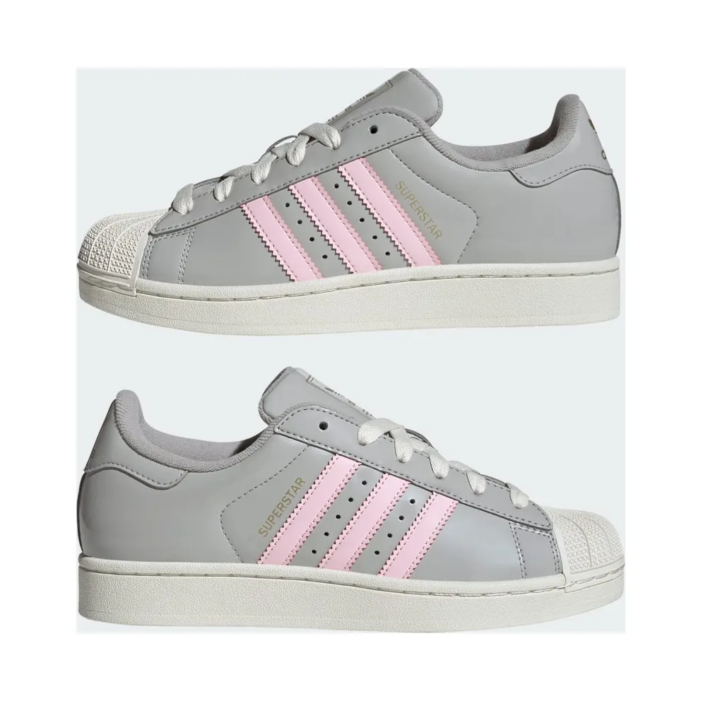 Adidas SUPERSTAR SHOES Grey Two / Clear Pink / Off White (KI8052)