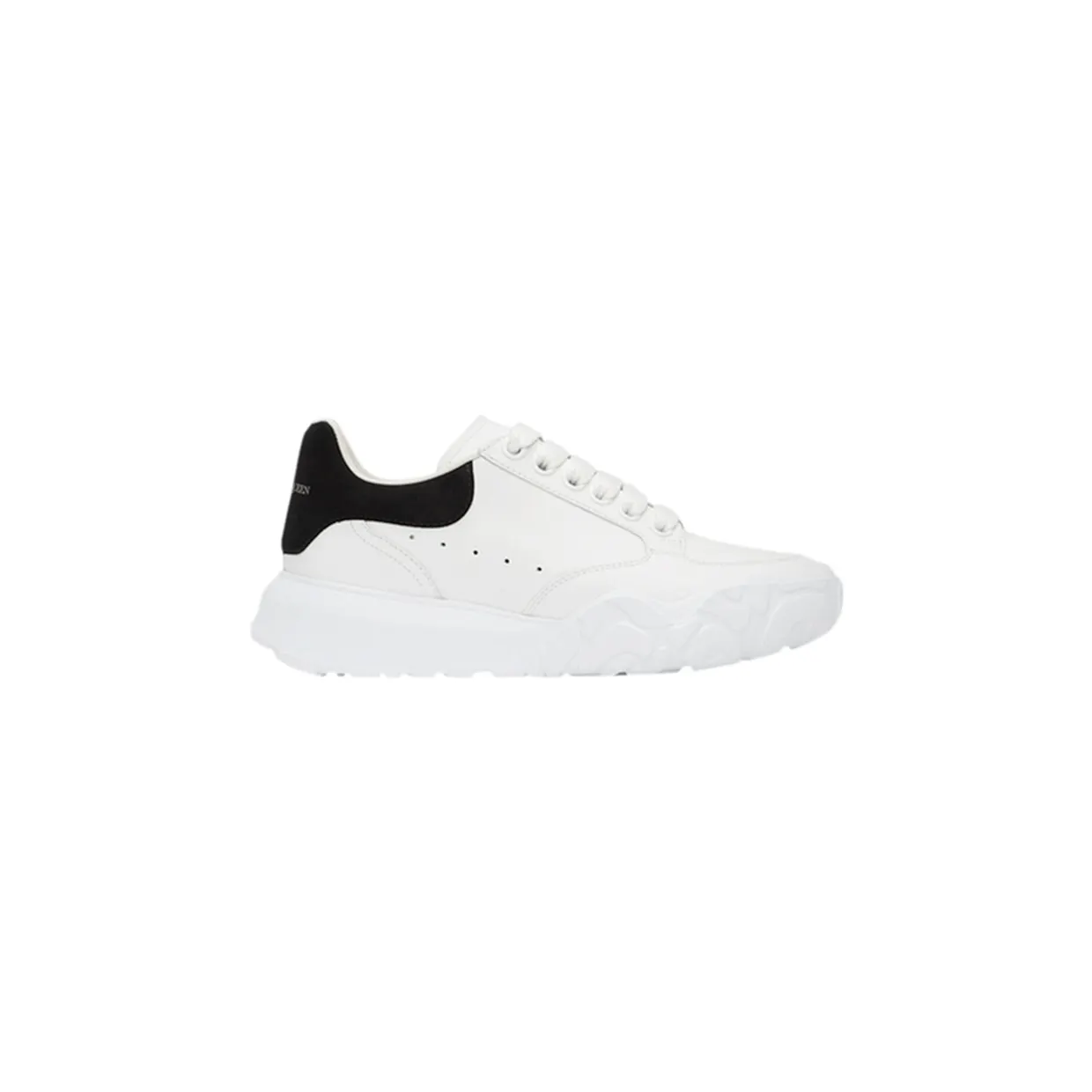 Alexander McQueen Oversized Court Trainer White Black (W) (633915WIA9A9061)