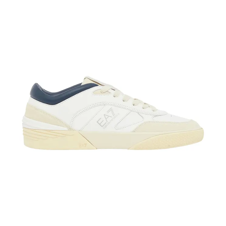 Armani OTG Pride Luxe leather sneakers with suede inserts Blue (7X000860_AF27953_M0453)